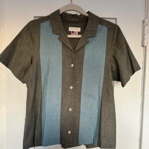 Carleen Two-Tone Bowling Shirt - size M/L